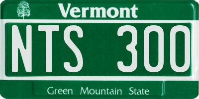 VT license plate NTS300