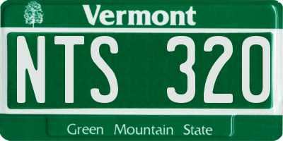 VT license plate NTS320