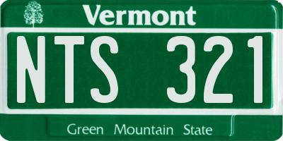 VT license plate NTS321