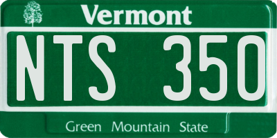 VT license plate NTS350