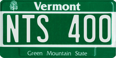 VT license plate NTS400