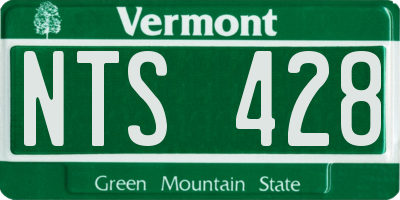 VT license plate NTS428