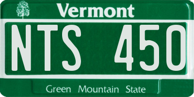 VT license plate NTS450