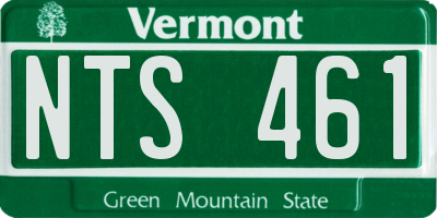 VT license plate NTS461