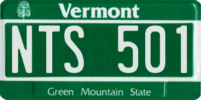 VT license plate NTS501
