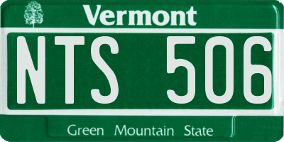 VT license plate NTS506