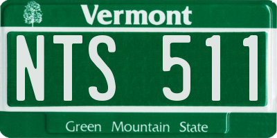 VT license plate NTS511
