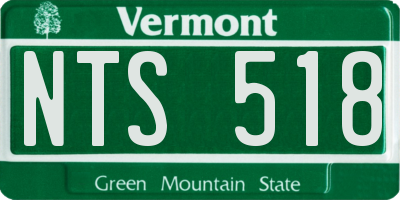 VT license plate NTS518