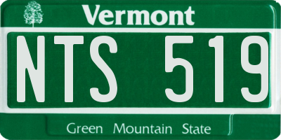 VT license plate NTS519