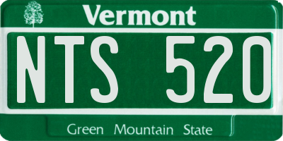 VT license plate NTS520
