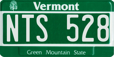 VT license plate NTS528