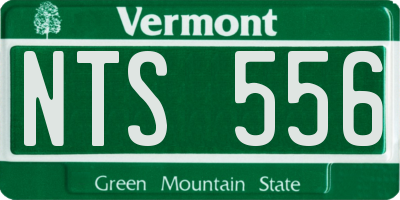 VT license plate NTS556