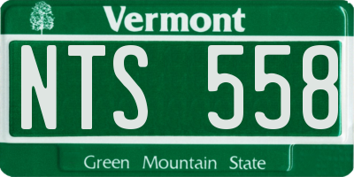 VT license plate NTS558