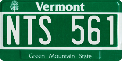 VT license plate NTS561