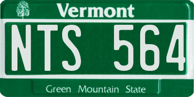 VT license plate NTS564