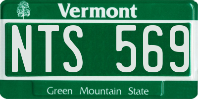 VT license plate NTS569