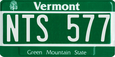 VT license plate NTS577