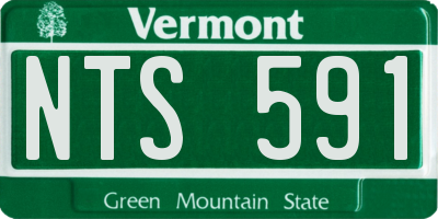 VT license plate NTS591