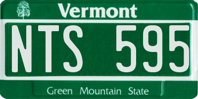 VT license plate NTS595