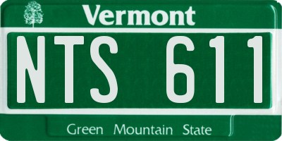 VT license plate NTS611