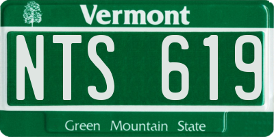 VT license plate NTS619