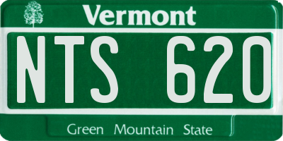 VT license plate NTS620
