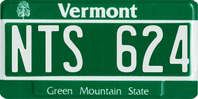 VT license plate NTS624