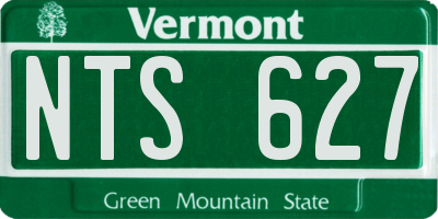 VT license plate NTS627