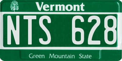 VT license plate NTS628
