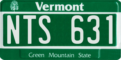 VT license plate NTS631