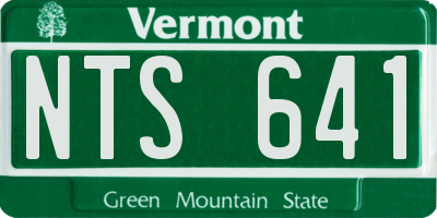 VT license plate NTS641