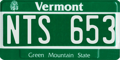 VT license plate NTS653