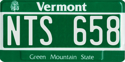 VT license plate NTS658