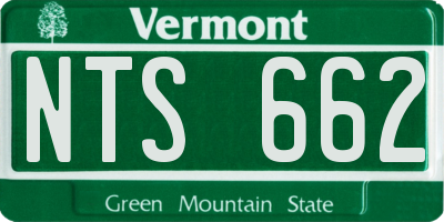 VT license plate NTS662