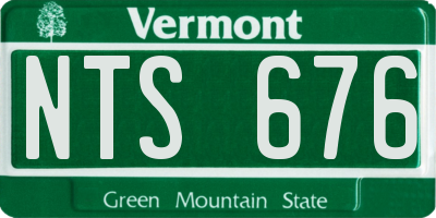 VT license plate NTS676