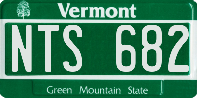 VT license plate NTS682