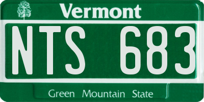 VT license plate NTS683