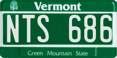 VT license plate NTS686