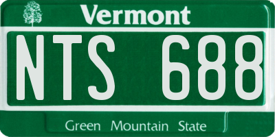 VT license plate NTS688