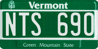 VT license plate NTS690