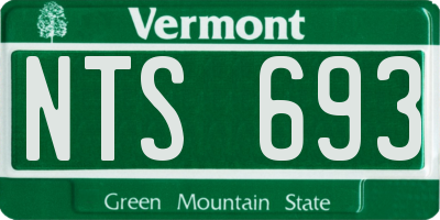 VT license plate NTS693
