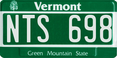 VT license plate NTS698