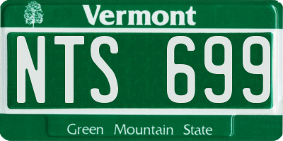 VT license plate NTS699