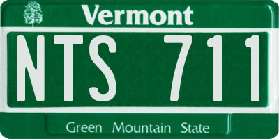 VT license plate NTS711