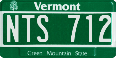 VT license plate NTS712
