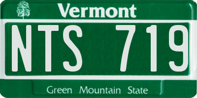 VT license plate NTS719