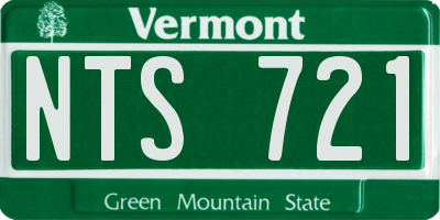 VT license plate NTS721