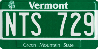 VT license plate NTS729