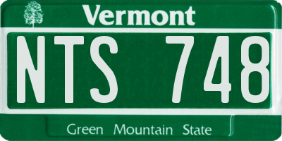 VT license plate NTS748