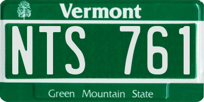VT license plate NTS761